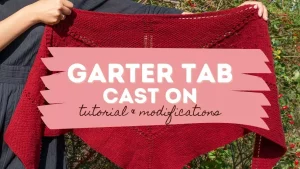 Garter Tab cast on knitting tutorial