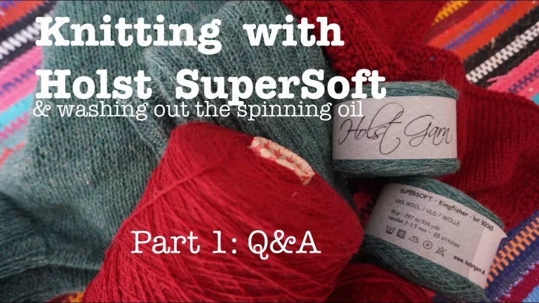 Knitting with Holst Supersoft - wool yarn tutorial