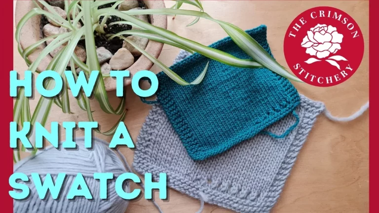 How to knit a swatch - swatching knitting tutorial